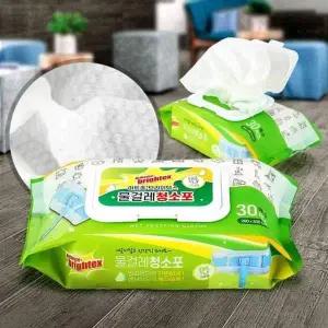 일회용 30P 정전기 청소물티슈 청소포리필 물걸레 포