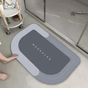 이시아르 규조토 반영구 푹신한 욕실 화장실 발매트 극세사 주방 키친 미끄럼방지 블루 모던