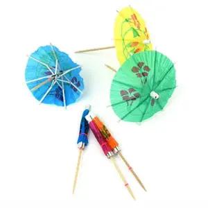 과일 다과용 나무 이쑤시게 컬러 꾸미기 위생 요지