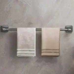 [SBD] 수건걸이 욕실 샤워타올 화장실 무타공 걸이 스텐 50cmx2개입 거치대