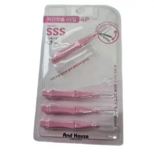 덴탈 치간 칫솔 I형 4P SSS 구강 치석 이쑤시개 치아