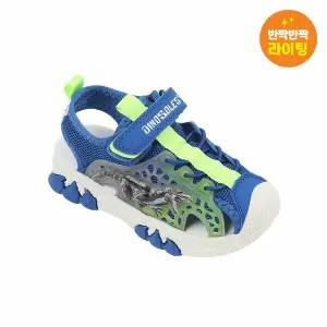 [보리보리/토박스]다이노솔즈 티라노 레이서 샌들 키즈 블루 DNKCG1TSTR11BLU