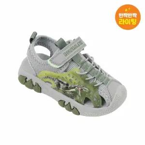 [보리보리/토박스]다이노솔즈 티라노 레이서 샌들 키즈 그레이 DNKCG1TSTR11GRY