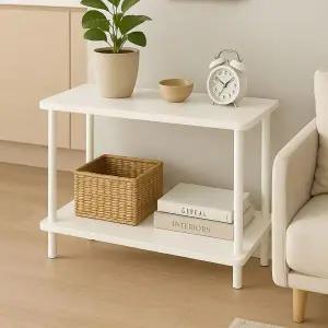 [아트박스]/가구느낌 사각 라운드 선반 2단 수납 진열장 600