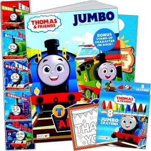 토마스와 친구 스티커가 있는 기차 색칠 공부 책 등