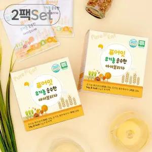 퓨어잇 RIG197F4 유기농 순수한 아이보리차 2팩세트 아기 음료 옥수수 티백 베이비워터