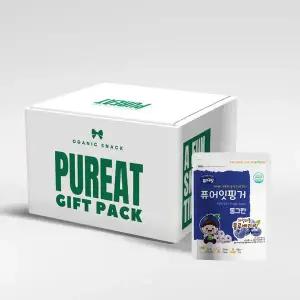 (선물세트) AEX549C4 퓨어잇 유기농 과일링 10봉세트 선물용 간식박스