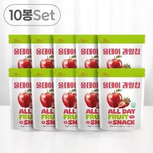 퓨어잇 IJL247K3 올데이 동결건조 과일칩 사과딸기칩 10봉세트 과일100%