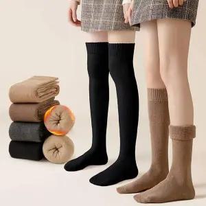 [골드스마일]베이직기본단정니삭스 기모롱미들양말 IT-23015