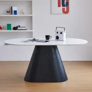 콘 타원형 1600 모노 세라믹 테이블