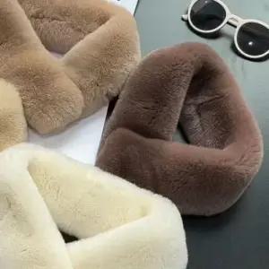 모피목도리 목도리 머플러 퍼 앙고라 토끼 마그네틱 겨울 직수입