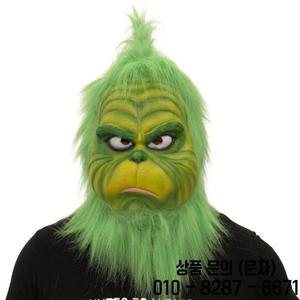 귀여운 크리스마스 녹색 머리 코스프레 라텍스 할로윈 전체 의상 소품