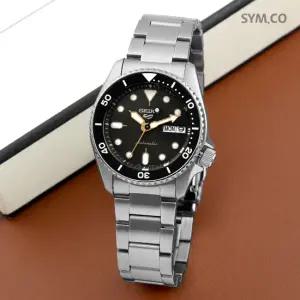 세이코5 SRPL79K1 오토매틱 데이데이트 스포츠 다이버 블랙 다이얼 남자 메탈 시계 d7