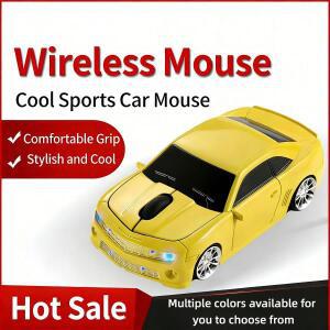 CHYI 쿨 3D 자동차 모양 2.4G 미니 무선 광학 마우스 인체공학적 창의적 게이밍 오피스 PC 노트북 데스크탑