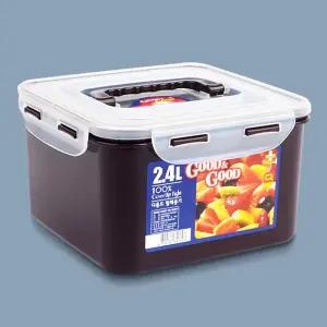 굿앤굿 핸디락 김치 2.4L 밀폐용기 반찬통 김장용기 김치보관용기