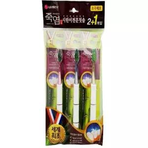 [RIZPICK]죽염 혀클리너 시린이 초극세사모 칫솔 2+1