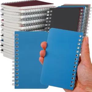 엔자묘 50팩 스파이럴 노트북 3 x 5인치 미니 포켓 작은 메모 패드 60매/120페이지 홈 오피스 스쿨 여행용