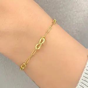 [골드모아]여자 순금 체인 팔찌 7.5g [리본 링크]