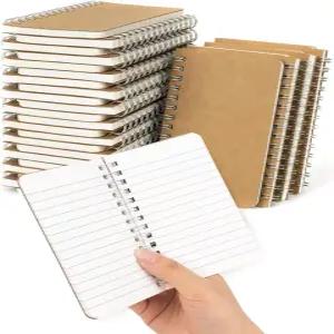 Dynta 미니 포켓 노트북 3x5 대용량 소형 나선형 메모장 30팩 남성 여성 학생 교사 업무 60매/120페이지