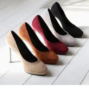 면접 여성 스웨이드 가보시 하이힐 킬힐 캐주얼 코디