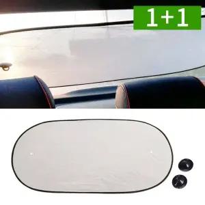 오엠티 1+1 뒷유리 차량용 햇빛가리개 흡착식 100cm 자외선차단 자동차 창문 햇빛 가리개