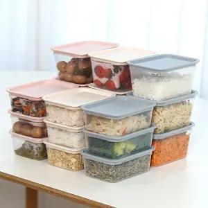 핸디 사각 전자렌지 냉동밥 도시락통 보관 용기 400ml 32개