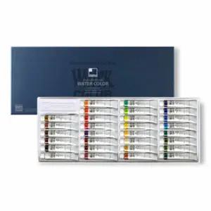 전문가용 휴대용 수채물감 30색 미술재료 그림 물감 세트