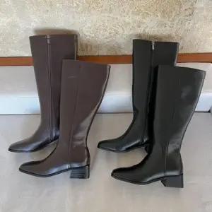 롱부츠 통넓은 옆지퍼 미들힐 데일리 여성 부츠