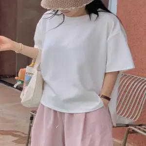 엘리르 스판 언발 반팔 (2color)