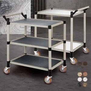 고급형 2단 3단 대 업소용서빙카 주방웨건 원목트롤리 드레싱카