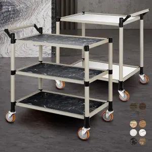 고급형 2단 3단 신대 서빙웨건트롤리 이동식 식당음식 드레싱카