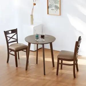 캔버라 하트 2인 원형 식탁세트