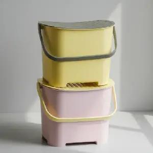 아이방 장난감 정리함 뚜껑 달린 수납 바구니 손잡이형 2size