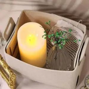 ( )펠트 바구니 S 멀티수납함 아기용품정리함 옷수납박스 옷 다용도 박스 장난감 아이방 용품정리함 멀티