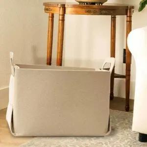 ( )펠트 바구니 L 옷수납박스 다용도수납 아기용품정리함 수납 아기 옷 멀티 아이방 다용도 장난감 박스