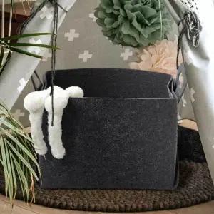 ( )펠트 바구니 L 장난감 아이방 다용도수납 멀티수납함 장난감 다용도 수납 옷 멀티 아기 아이방 용품정리