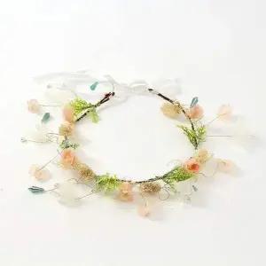 꽃화관 셀프 셀프웨딩 헤어밴드 화관 헤어 로맨틱 플