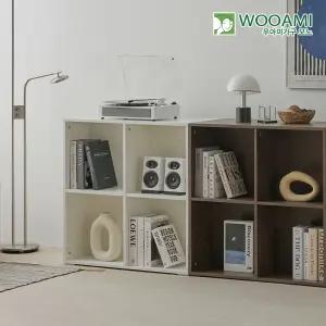 [우아미] 모노 마듀 낮은 거실 파티션 책장 2단 800