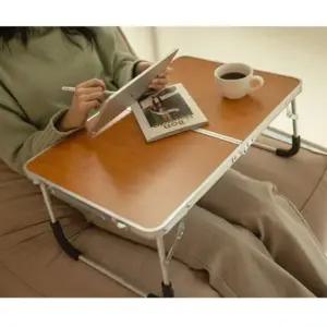 3색 1개 61x42 접이식 좌식 테이블 소풍 피크닉 캠핑 차박 미니 식탁 알루미늄 책상 탁자