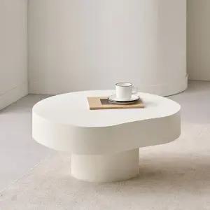 룬 샌드스톤 거실 소파테이블 600 좌식 낮은 테이블 국내제작 비정형 원형 사각