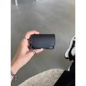 소형 가죽 지갑 정품 소가죽 미니멀리스트 컴팩트 동전 남녀공용 카드 홀더