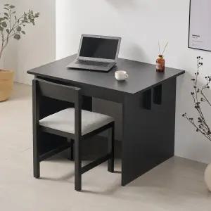 클래시코 오크 원목 사각 테이블 다이닝 식탁 카페 업소용 블랙 1000