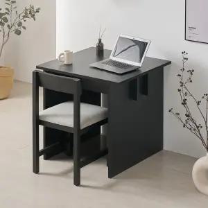 클래시코 오크 원목 사각 테이블 다이닝 식탁 카페 업소용 블랙 800