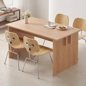 클래시코 원목 2인 4인 사각 식탁 다이닝 카페 테이블 아뜰리에 오크 1400