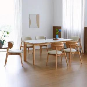 데이지 노부 1800 6인 세라믹 식탁세트 (의자6개)