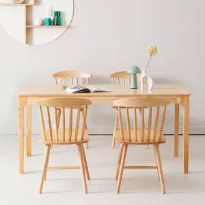 바로스 뉴톤 1600 4인  원목 식탁세트 (의자4개)