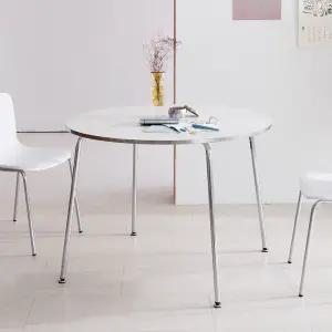 크롬 미드센추리 원형 테이블 1000 size (단품)