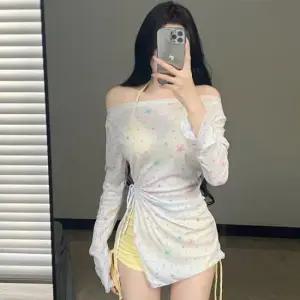 아쿠아로빅 코코비치 쓰리피스 수영복 홀터넥 비키니 커버업 1111