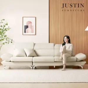 아이드 천연면피 통가죽 3.5인 소파