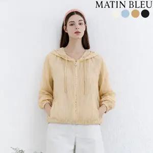 [마틴블루]시스루 후드 점퍼